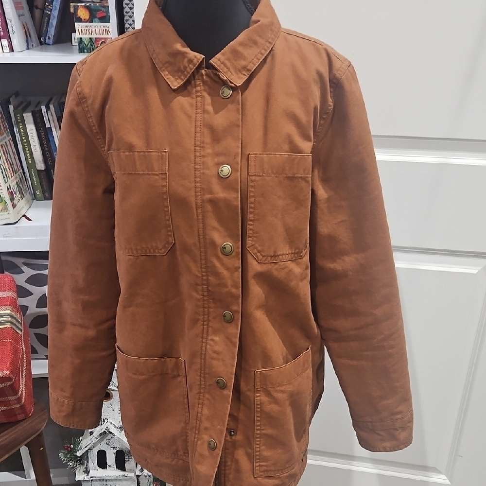 Natural Reflections Checkered Jacket with Brown H… - image 12